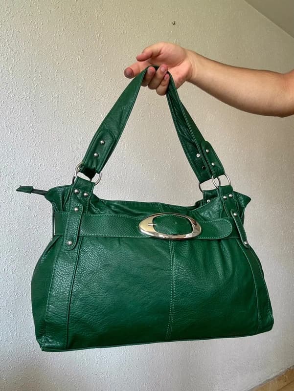 Vintage Y2K Green Large Handbag